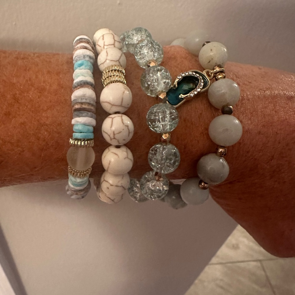 Elegant Multi-Color Beaded Bracelet Set